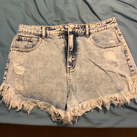 SHEIN Pants - High rise denim shorts